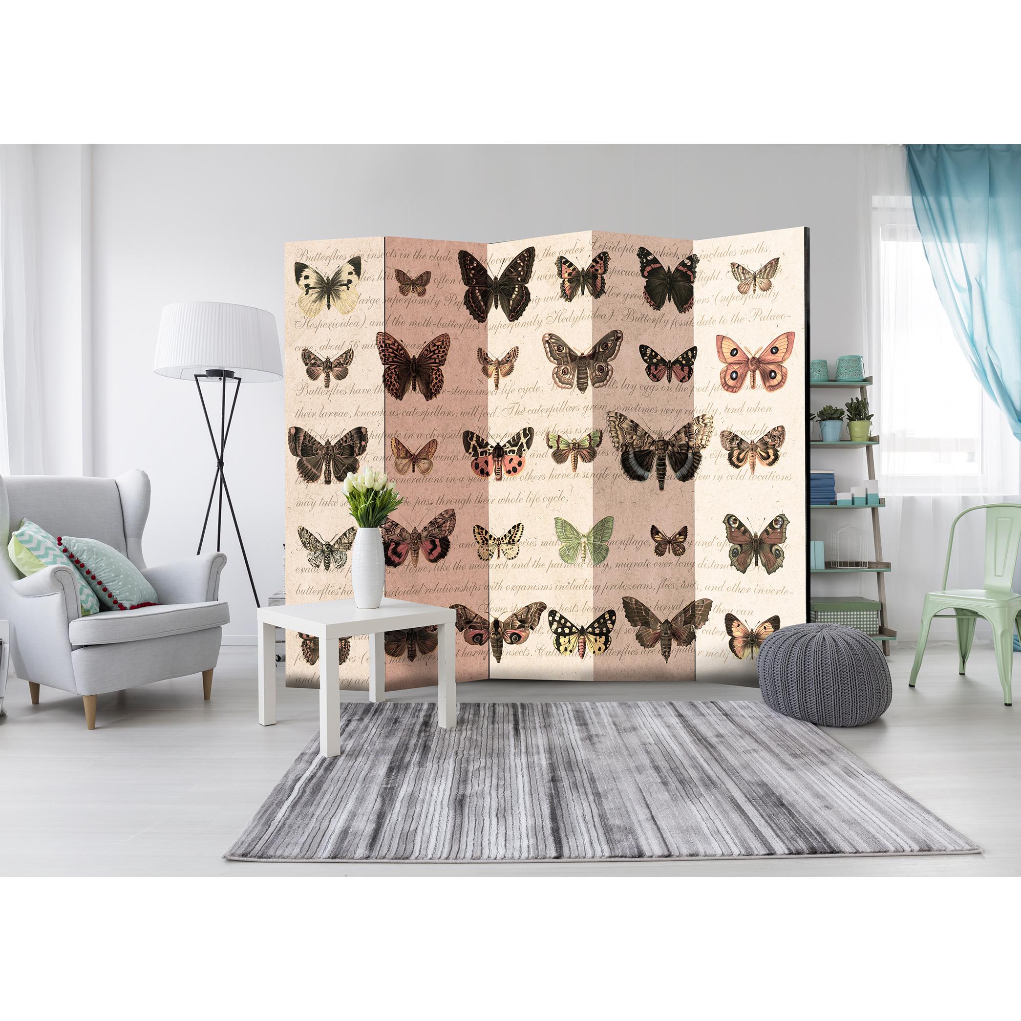 Rumsavdelare Arkiio Retro Style: Butterflies II 225x172 cm