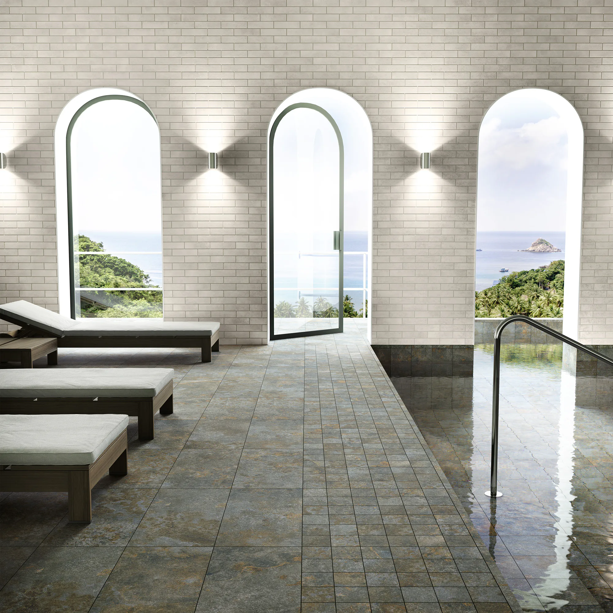 Klinker Aleluia Ceramics Lagoon Oxid Green 30x60 cm