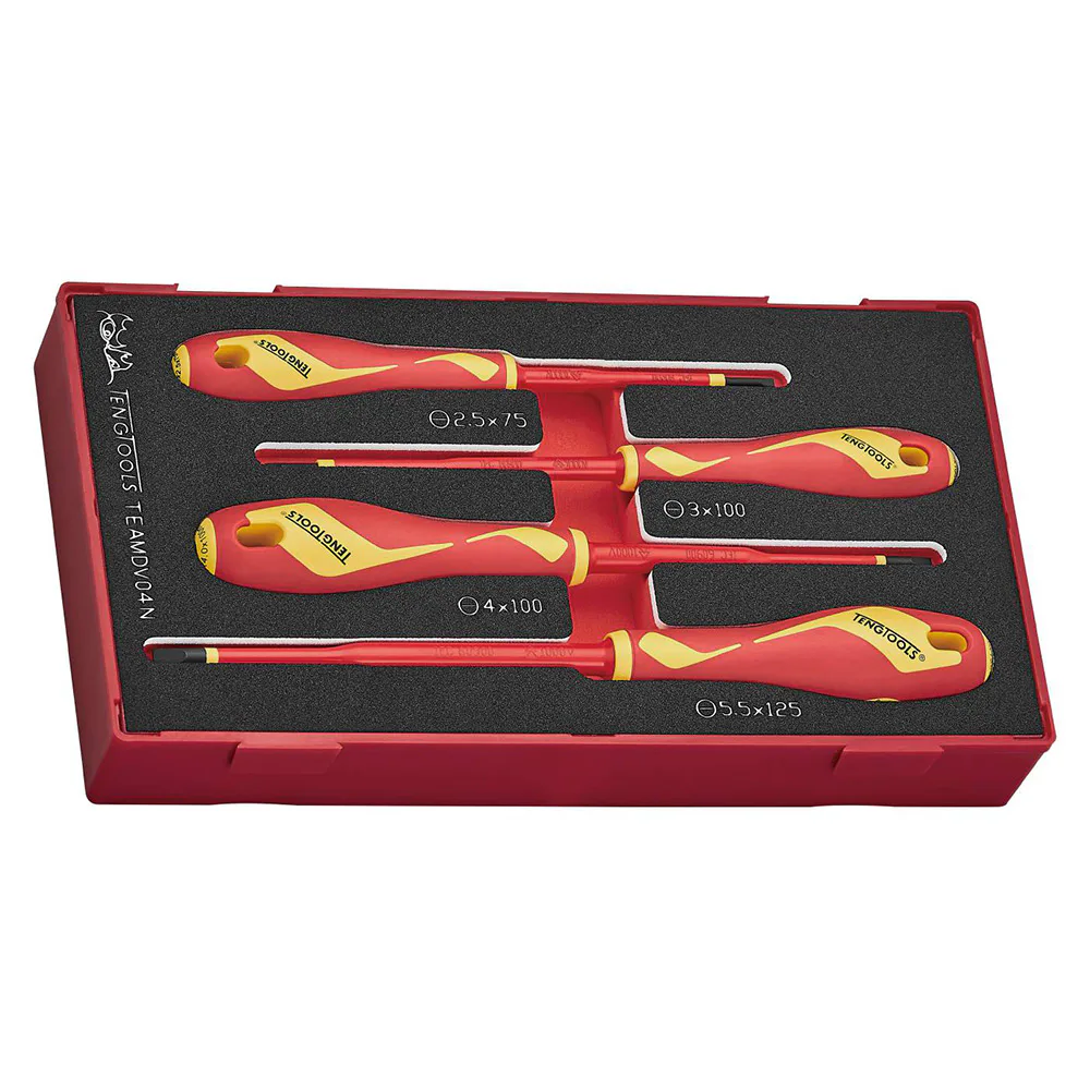 Skruvmejselsats Teng Tools TEAMDV04N 1000V