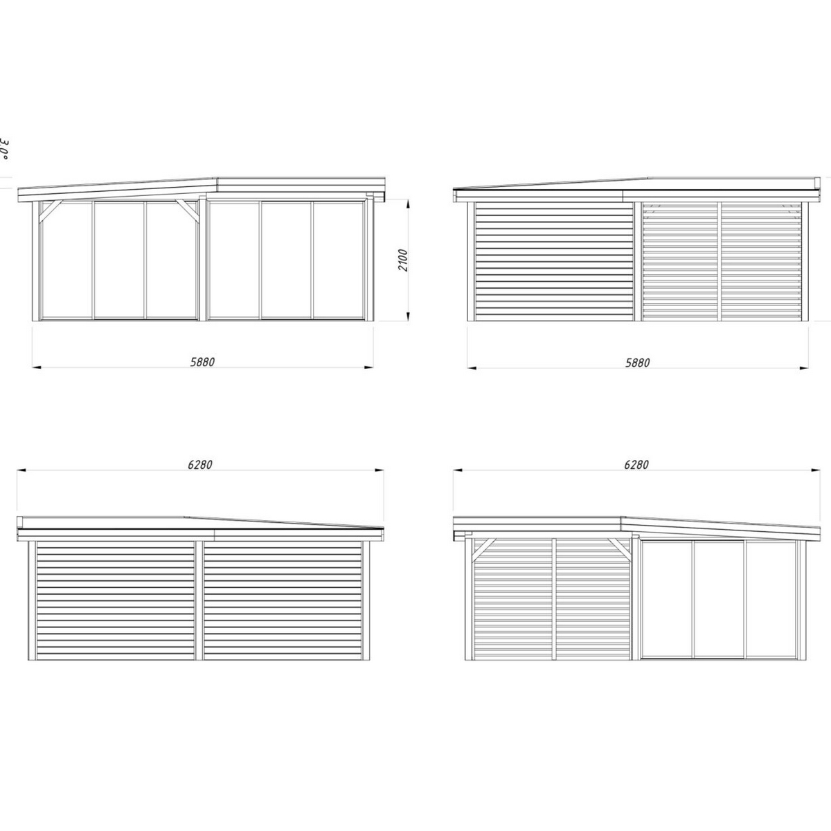 Uterum Palmako Lenna 24,9 m2 Set 414 Slide