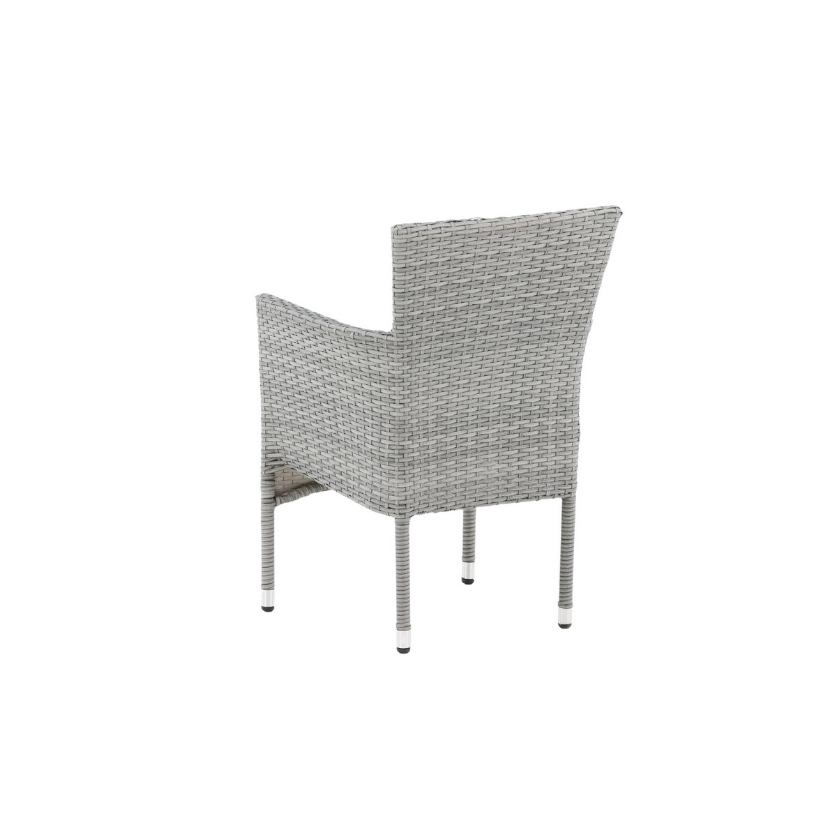 Malina Diningchair 2-pack Alumnium - Grey / Wicker Grå