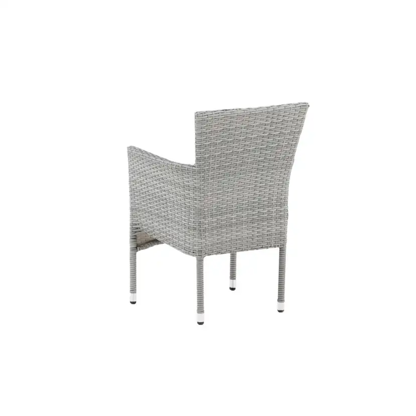 Malina Diningchair 2-pack Alumnium - Grey / Wicker Grå