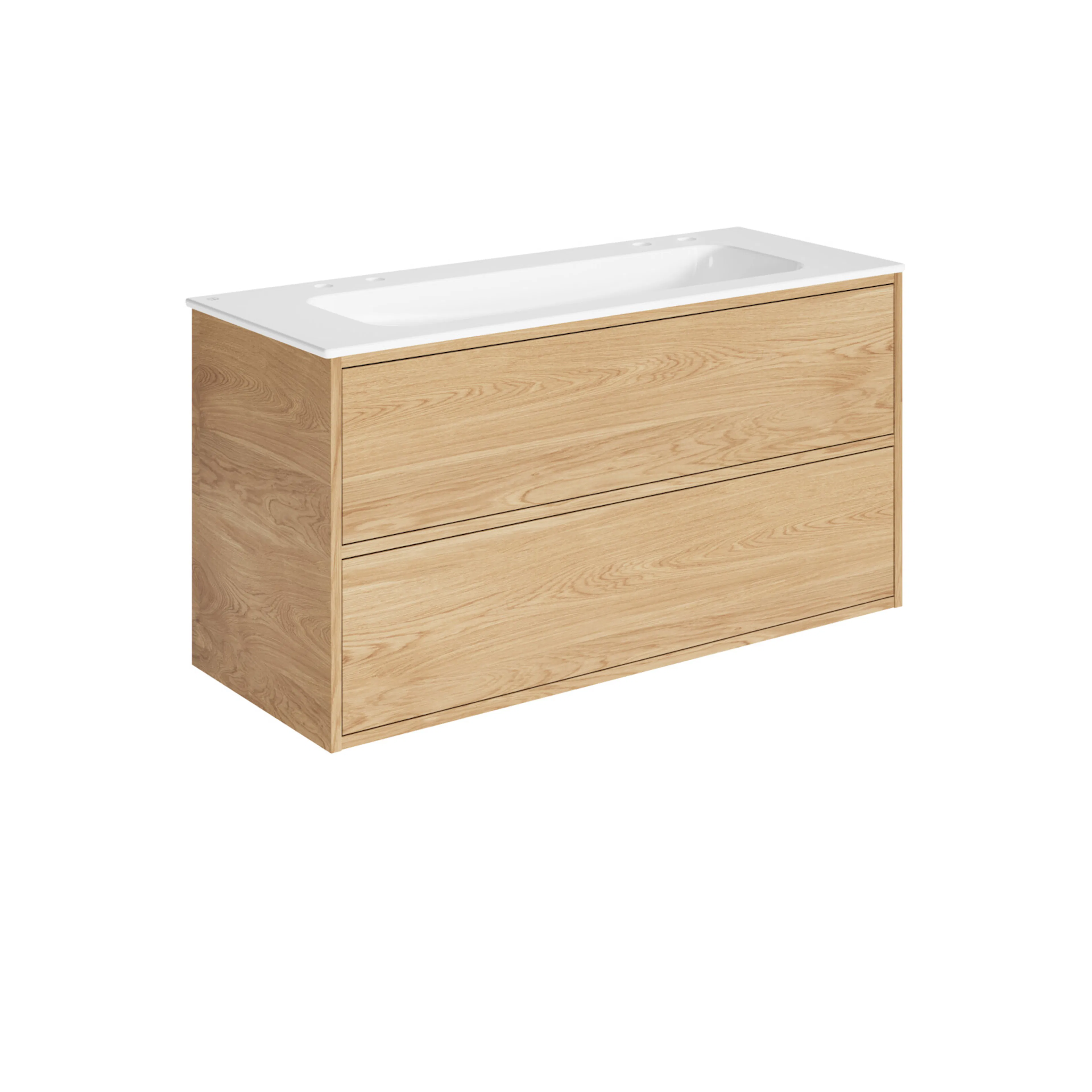 Tvättställskåp Gustavsberg Ducentic Dubbel 120 cm med Tvättställ i Porslin