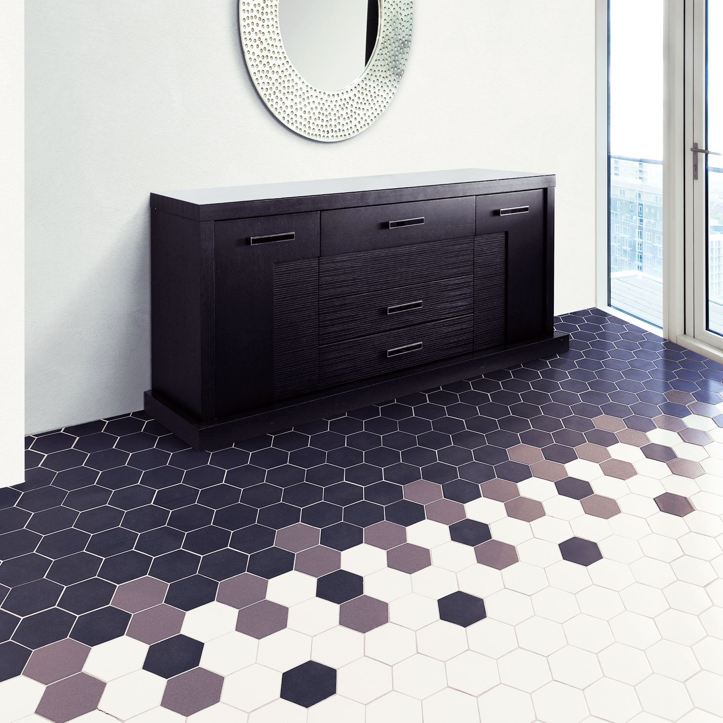 Klinker Arredo Cotswold 2D Hex Snow Vit 3x11,4 cm