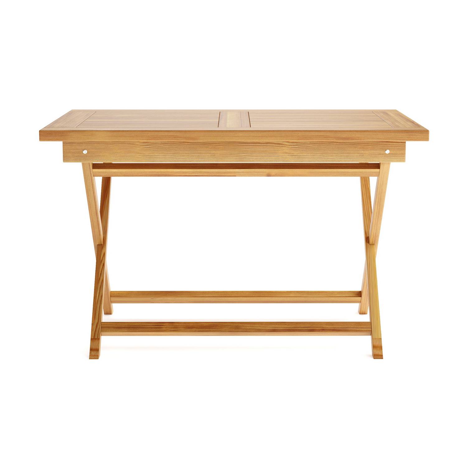 Trädgårdsbord deNoord Menorca Litet Rektangulärt Matbord i trä Utomhus 80x120 cm