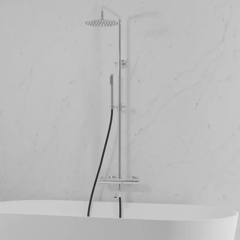 Takduschset Scandtap Steel Pleasure 3