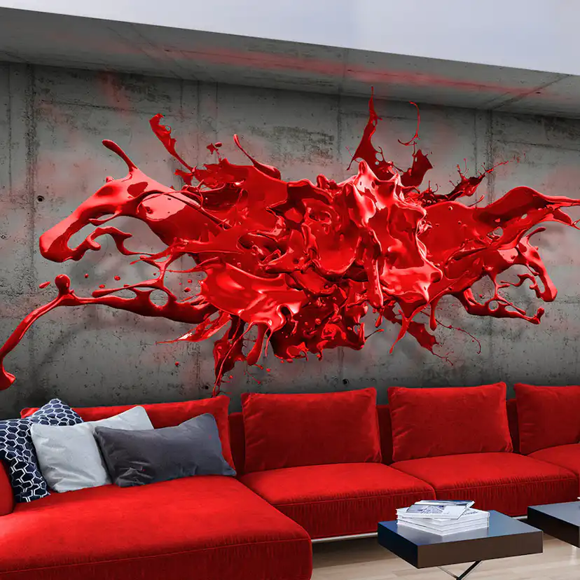 Fototapet Arkiio Red Ink Blot