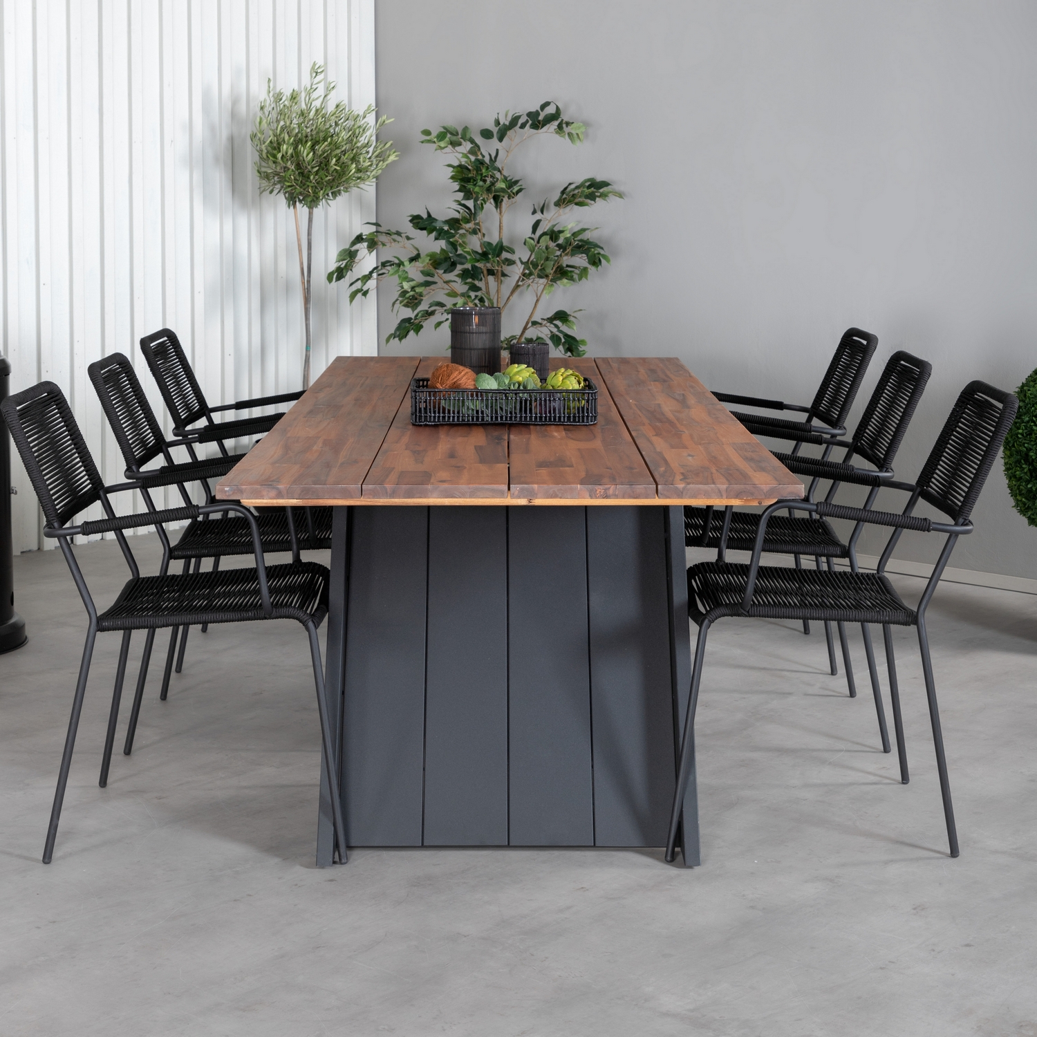 Matgrupp Venture Home Doni med 6 Lumi Karmstolar