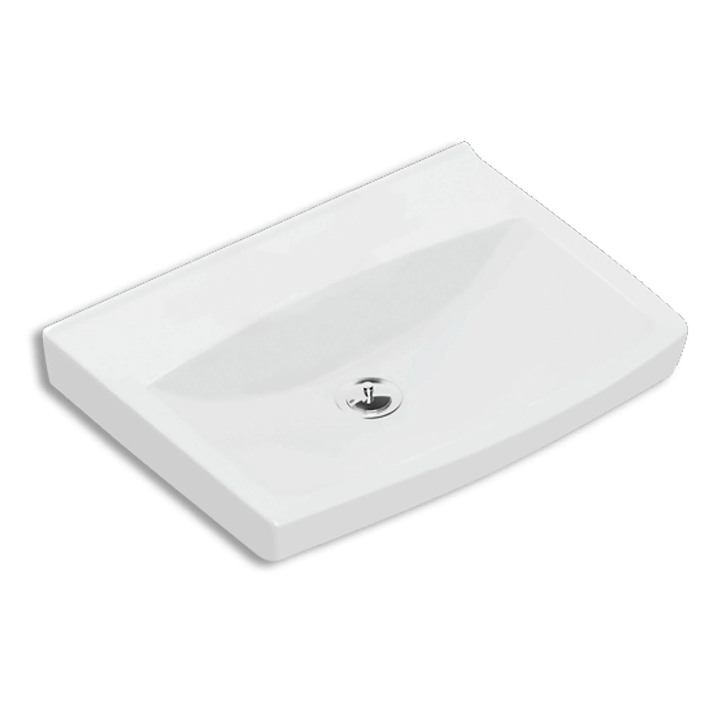 Ifö Spira Tvättställ Bult/Konsol 57 cm utan kranhål/bräddavl Utan Kranhål/Bräddavlopp