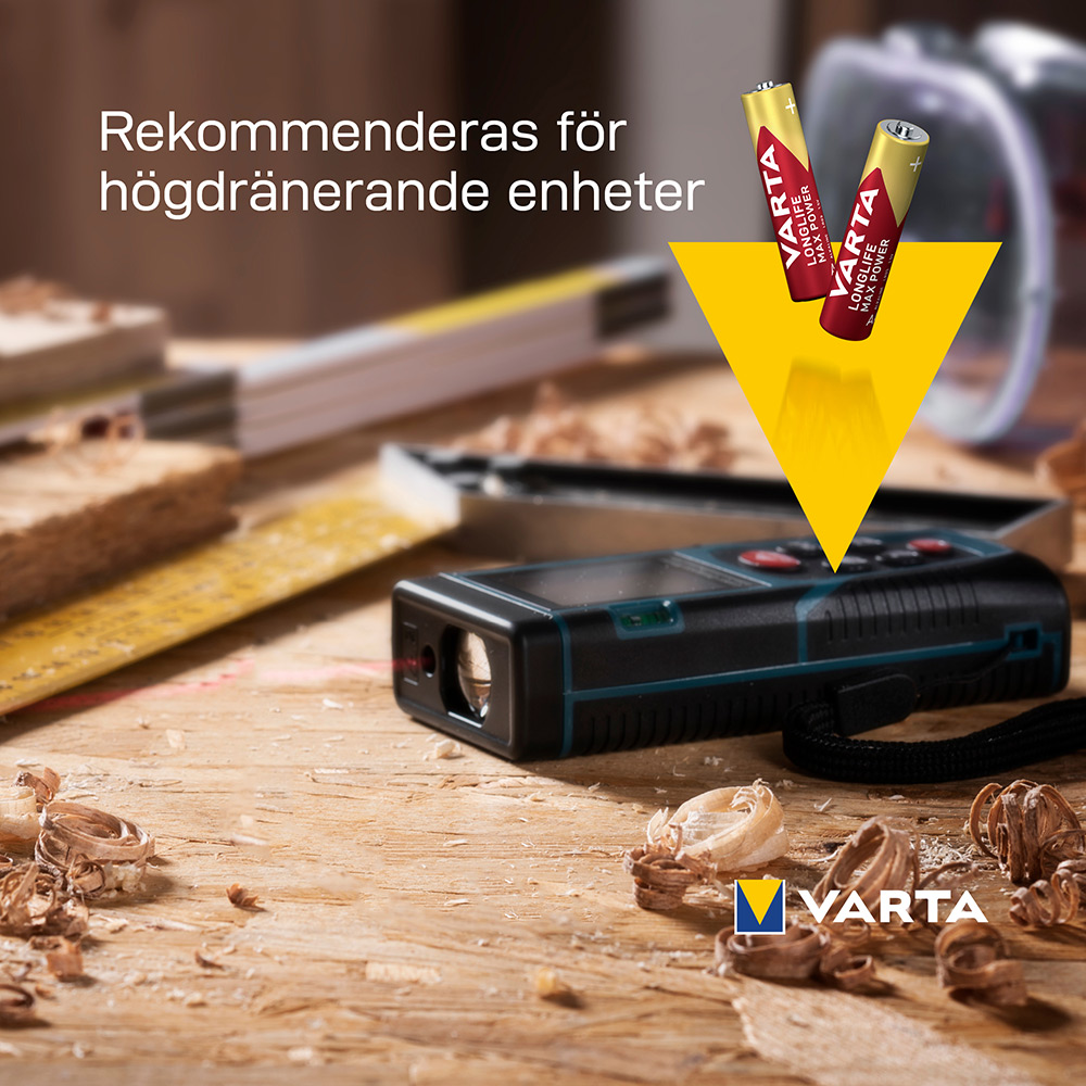 Batteri VARTA Alkaliska Max Power LR03/AAA 4-Pack