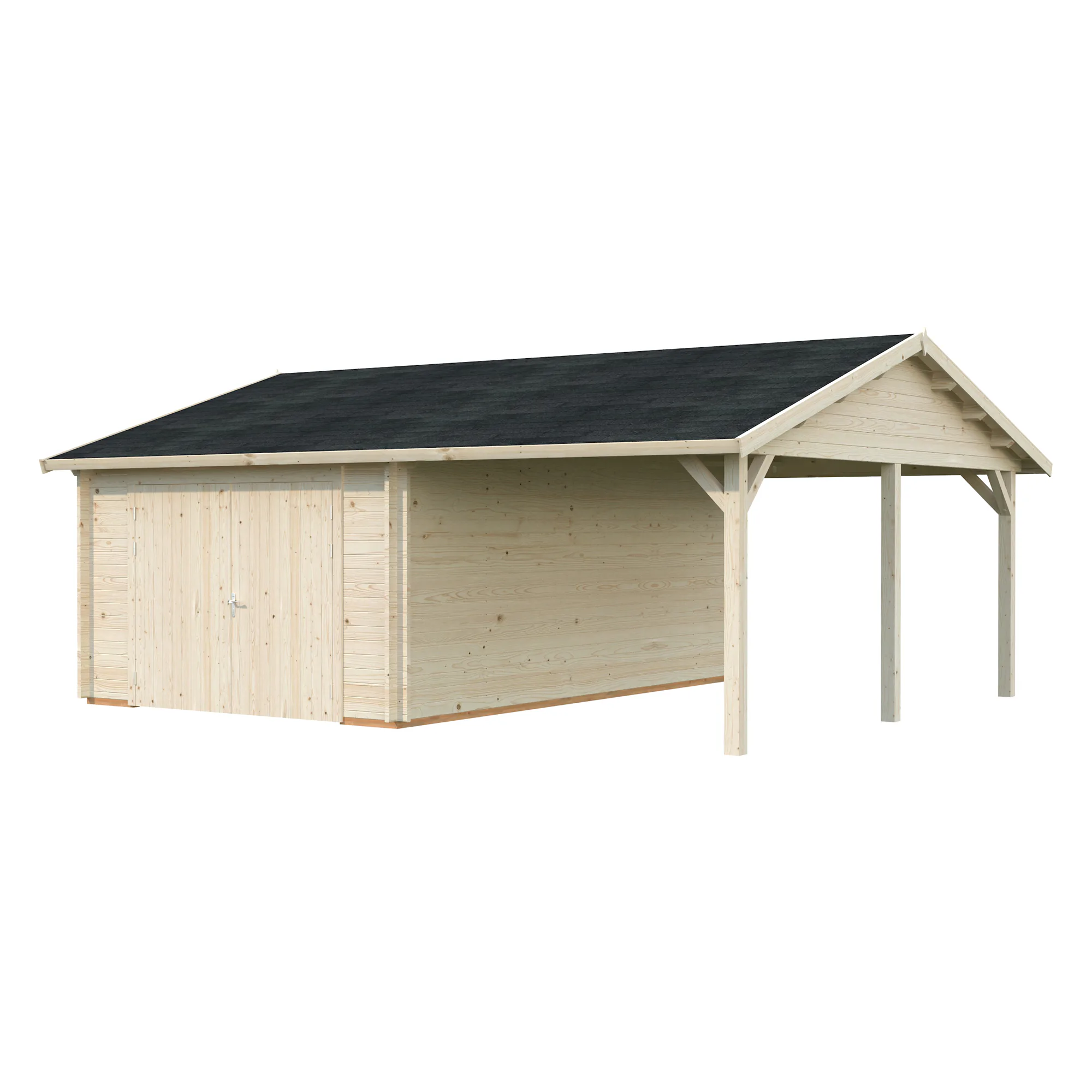Roger 19,0+16,2 m2 with wooden gate NO Obehandlad