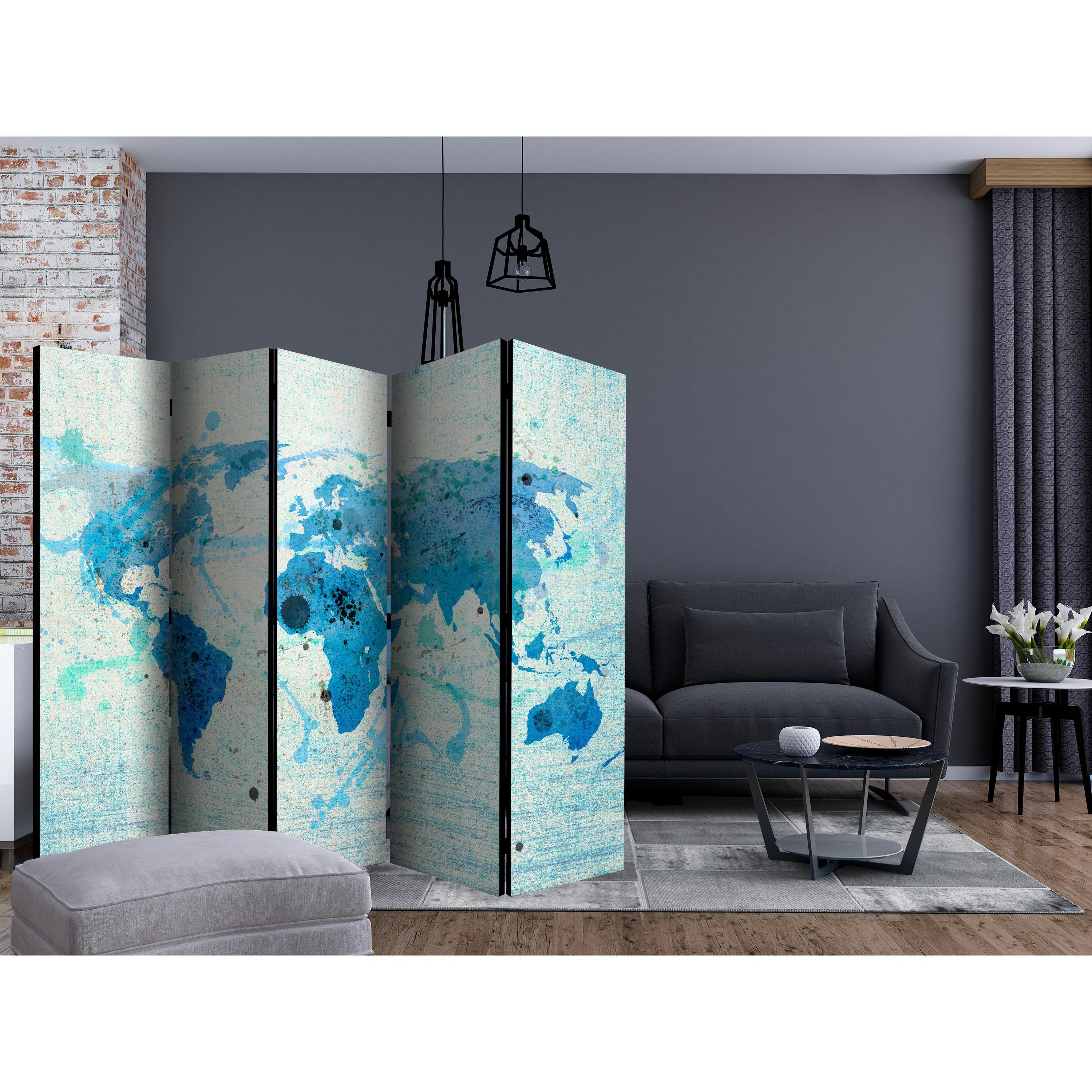 Rumsavdelare Arkiio Cruising and Sailing The World Map II 225x172 cm