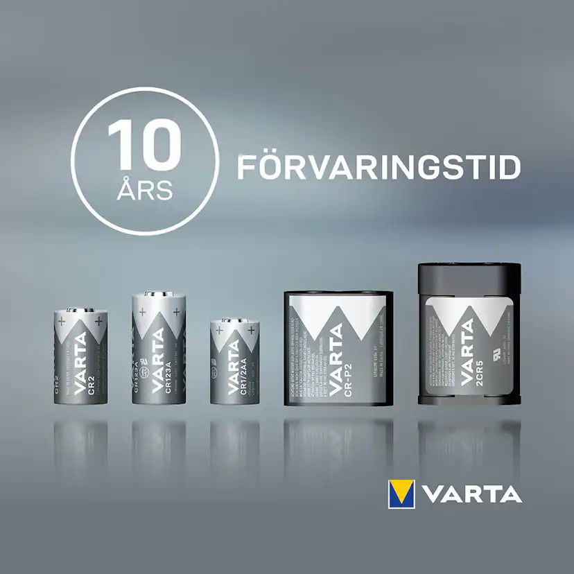 Batteri VARTA Litium CR123A 2-Pack