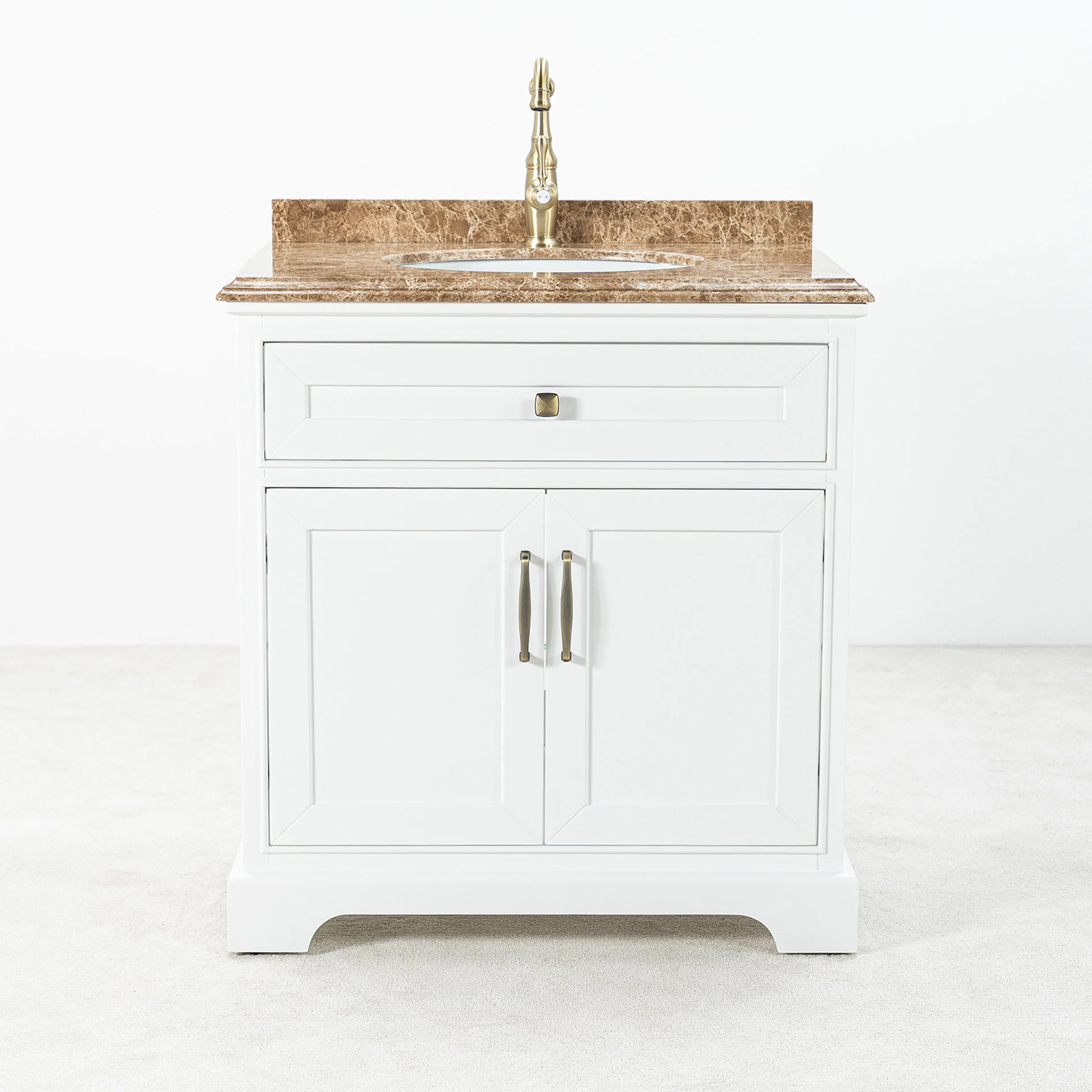 Tvättställsskåp Vesani Wyoming Beige Marmor
