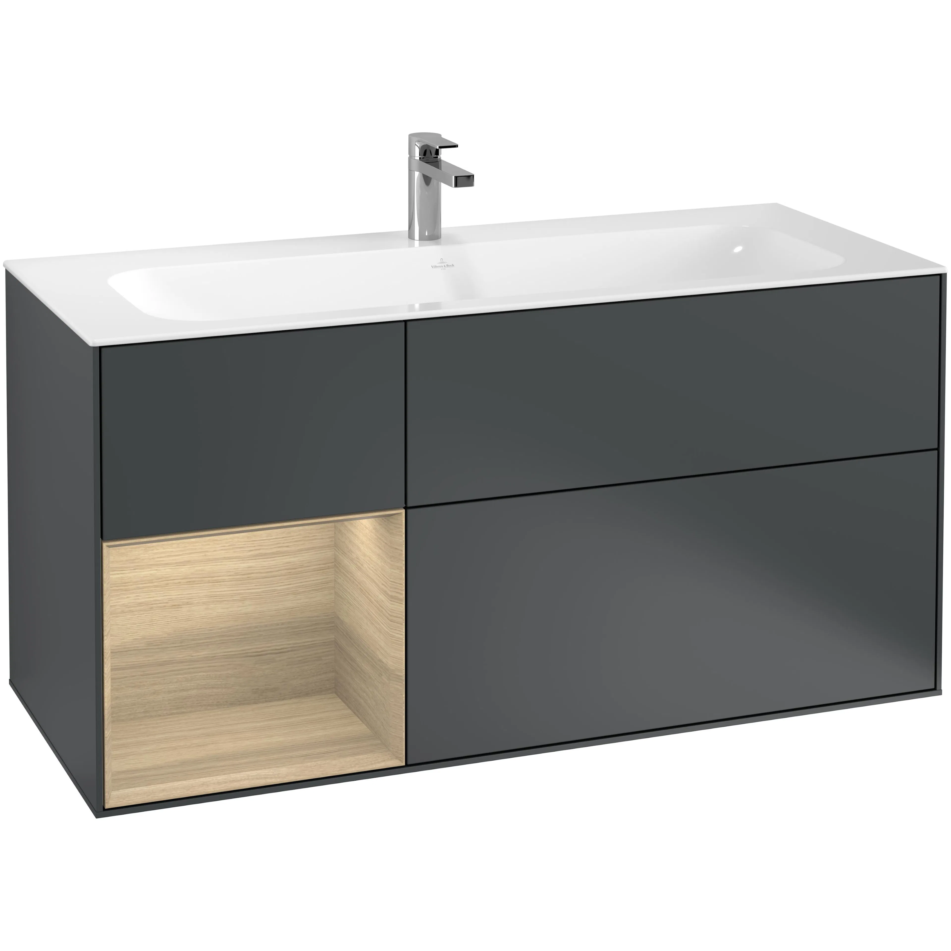 Tvättställsskåp Villeroy & Boch Finion med 3 Lådor och Hylla för Inbyggt Tvättställ