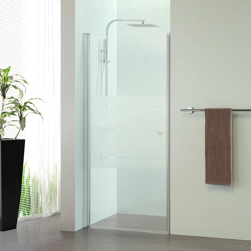 N-DÖRR LUSSO1 HT1 RAK 90 HFR Bredd: 874 mm, Delvis frostat glas, Handtag: 1
