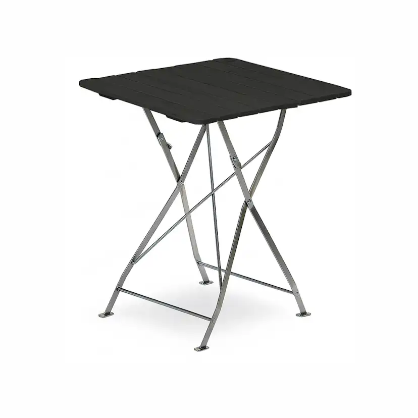 KRÖGAREN BORD 70X70CM ZINK/SVART* Svart/Zink