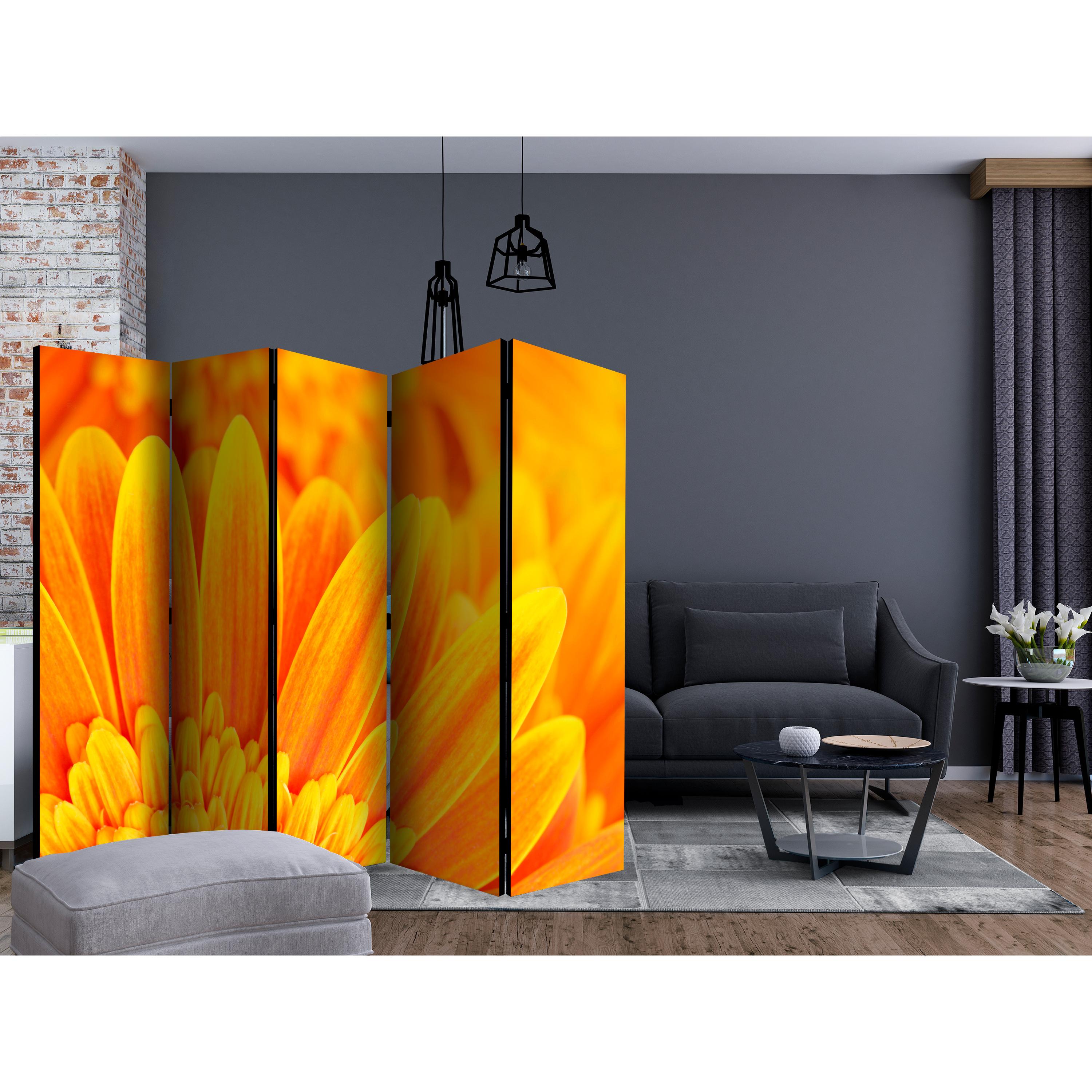 Rumsavdelare Arkiio Yellow Gerbera Daisies II 225x172 cm