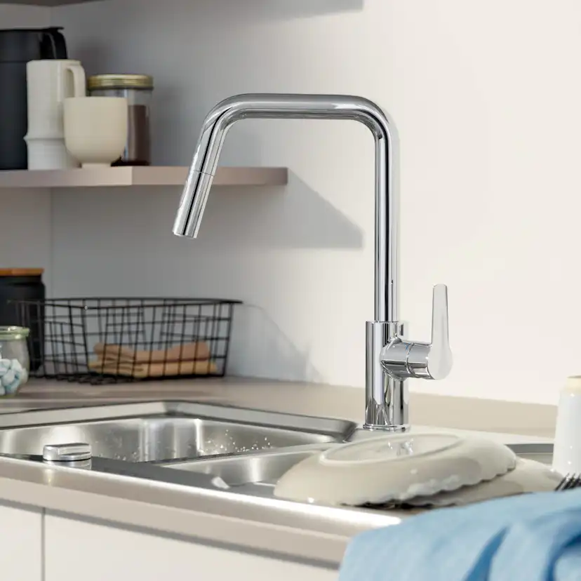 Köksblandare Grohe Start med Utdragbar Pip
