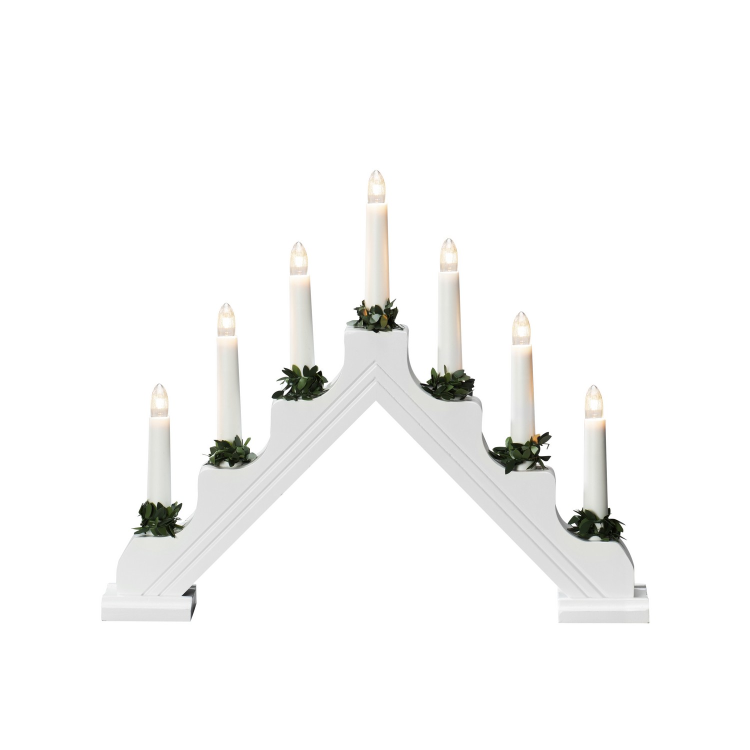 Adventsljusstake Gnosjö Konstsmide 7L Trä