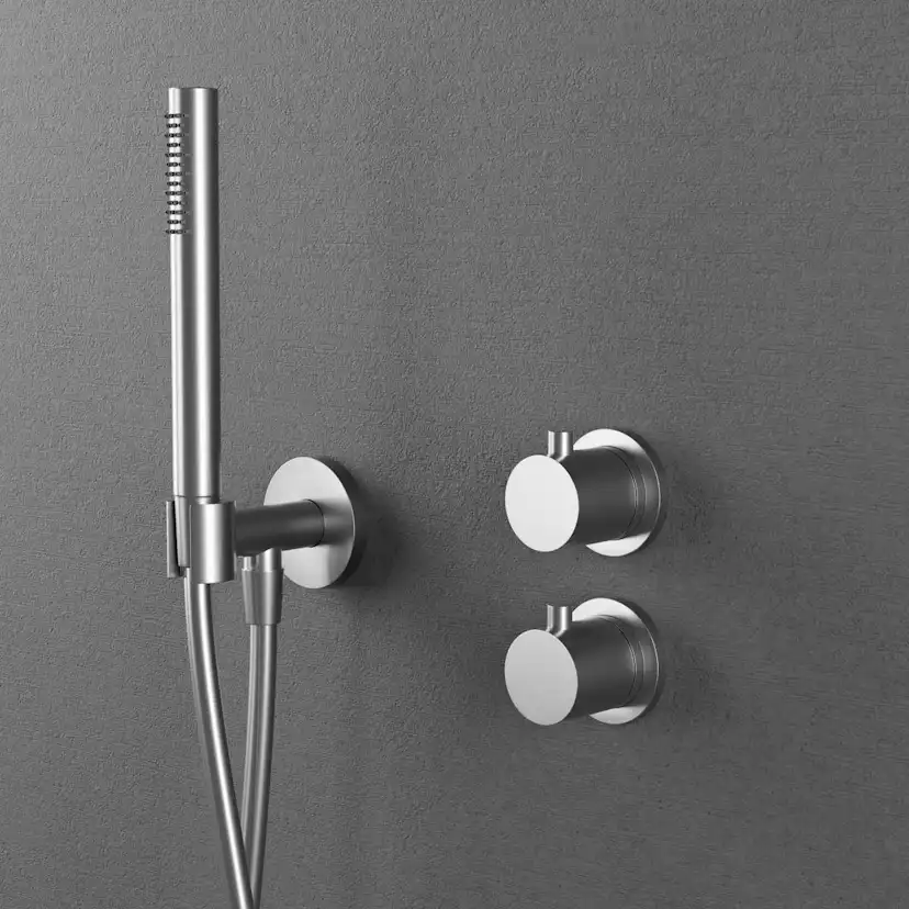 Takduschset Scandtap Steel Harmonized 2Z för Inbyggnad