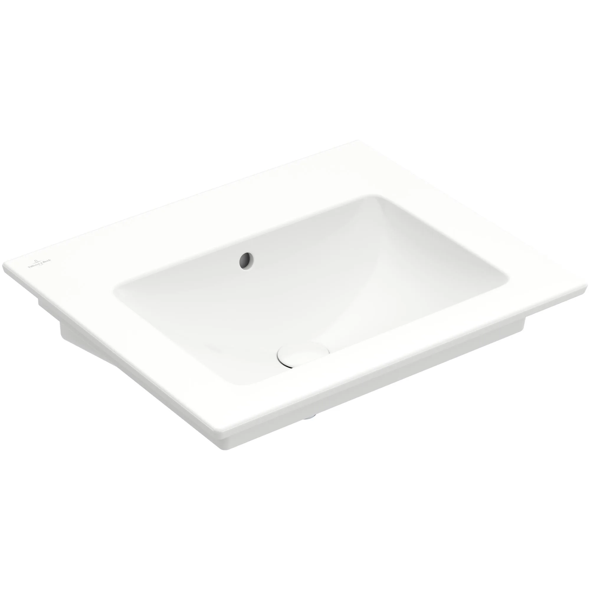 Tvättställ villeroy & Boch Venticello 412462R1 Vit Alpin CeramicPlus, Med Bräddavlopp, 600 mm, Utan Blandarhål, för Väggmonterad blandare