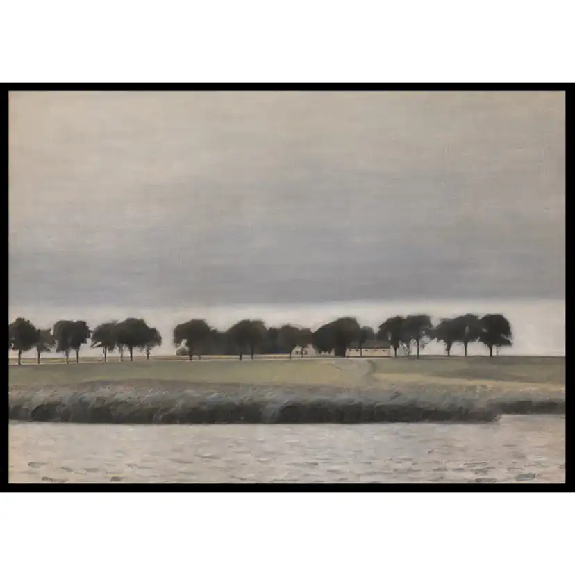Poster Gallerix Forstodie til Solregn Gentofte Sø By Vilhelm Hammershøi