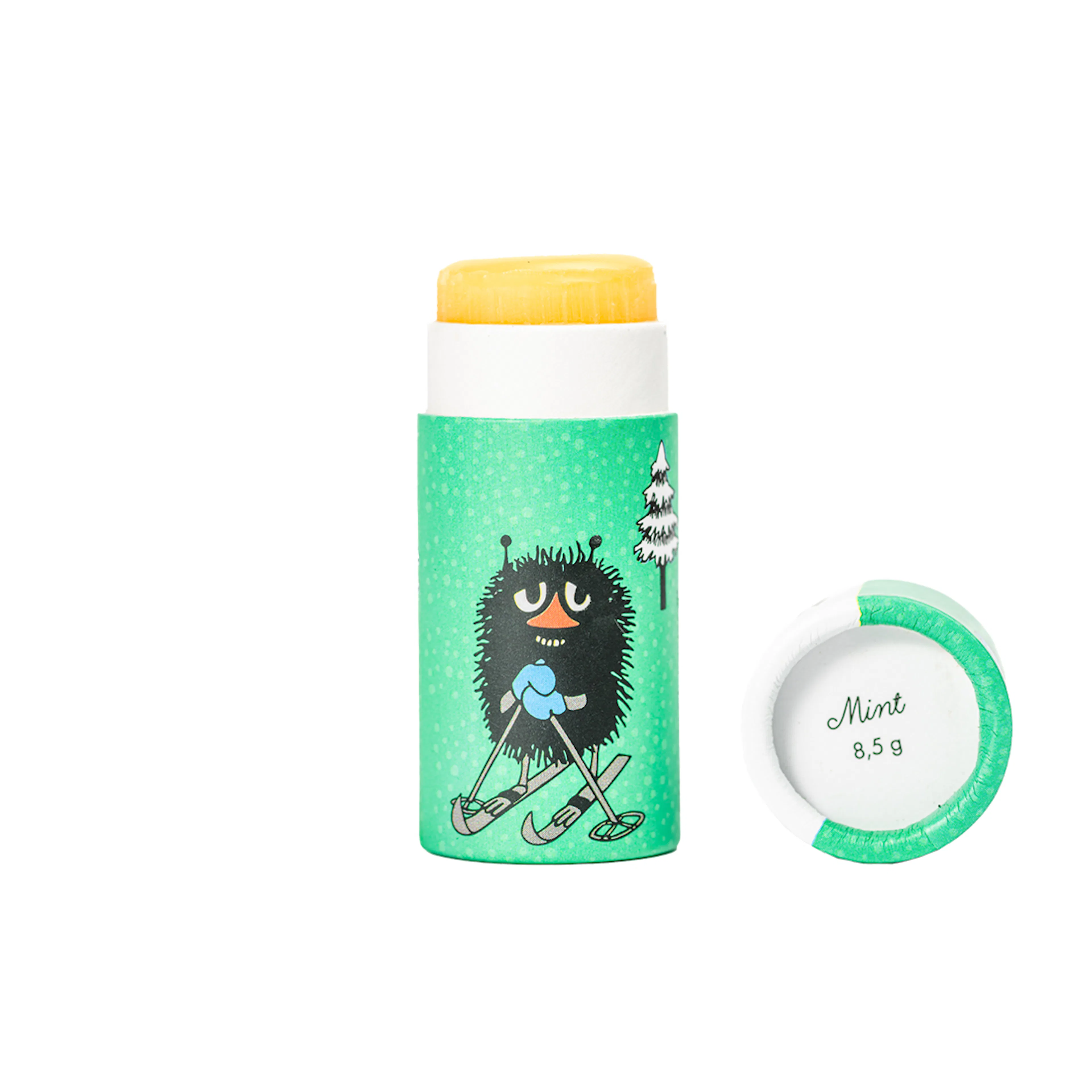 Moomin by G&L Ekologiskt Läppcerat av bivax Mint 8,5 g Ekologiskt Läppcerat Gustaf & Linnea Moomin Bivax