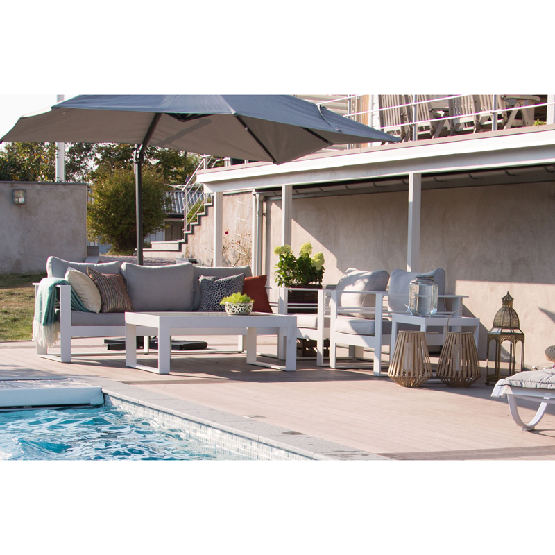 Komposittrall gop Woodlon Ljusgrå Solid 5400 mm Helpall