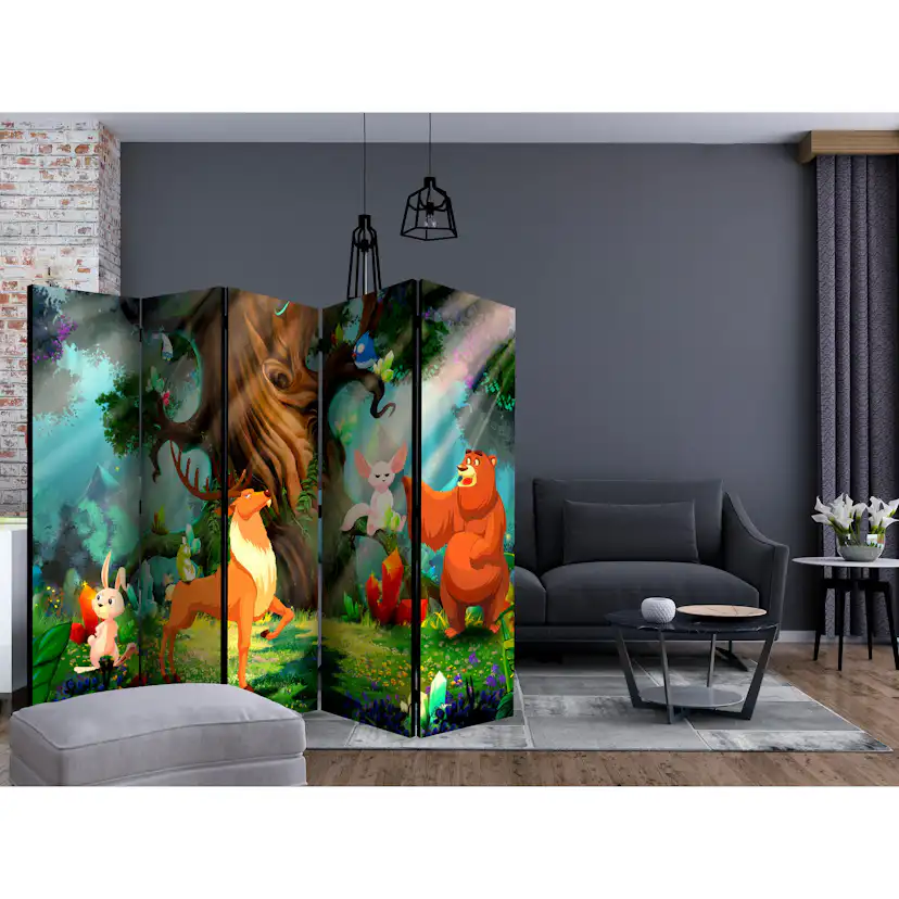 Rumsavdelare Arkiio Bear and Friends II 225x172 cm