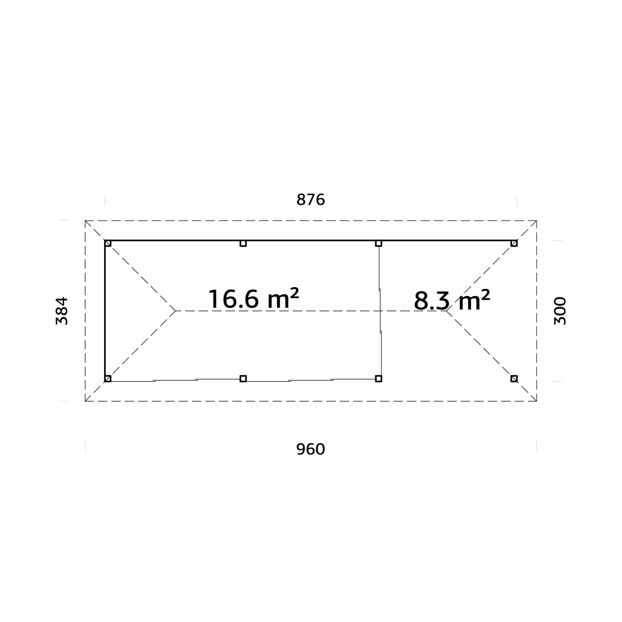 Uterum Palmako Bianca 24,9 m2 Set 217 Slide