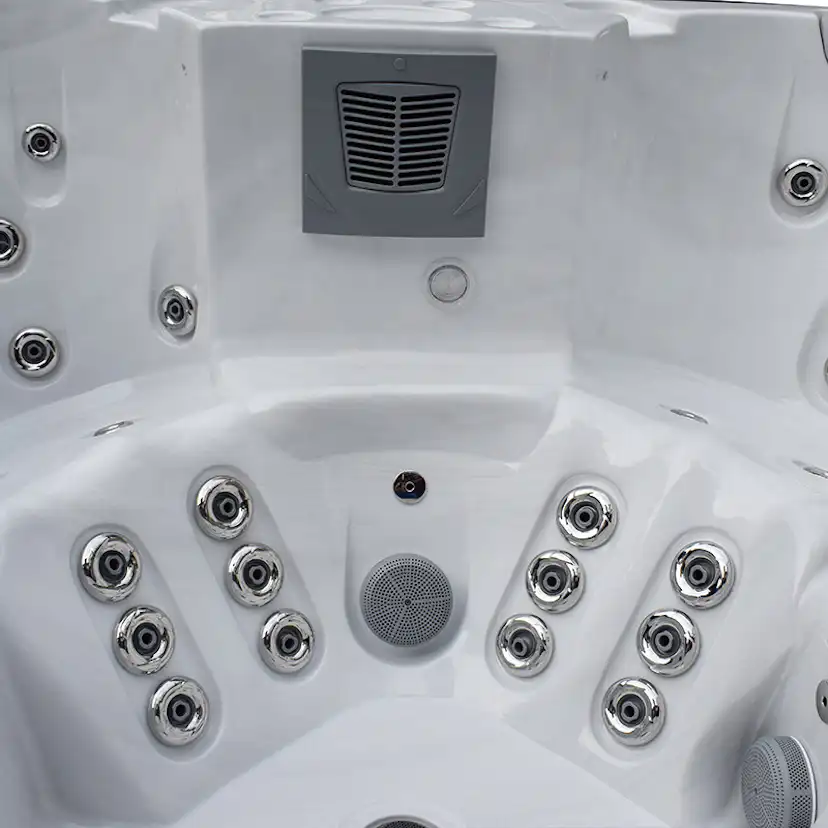 Spabad Westerbergs Viken 61 Jets Vit med Extra Tjockt Termolock