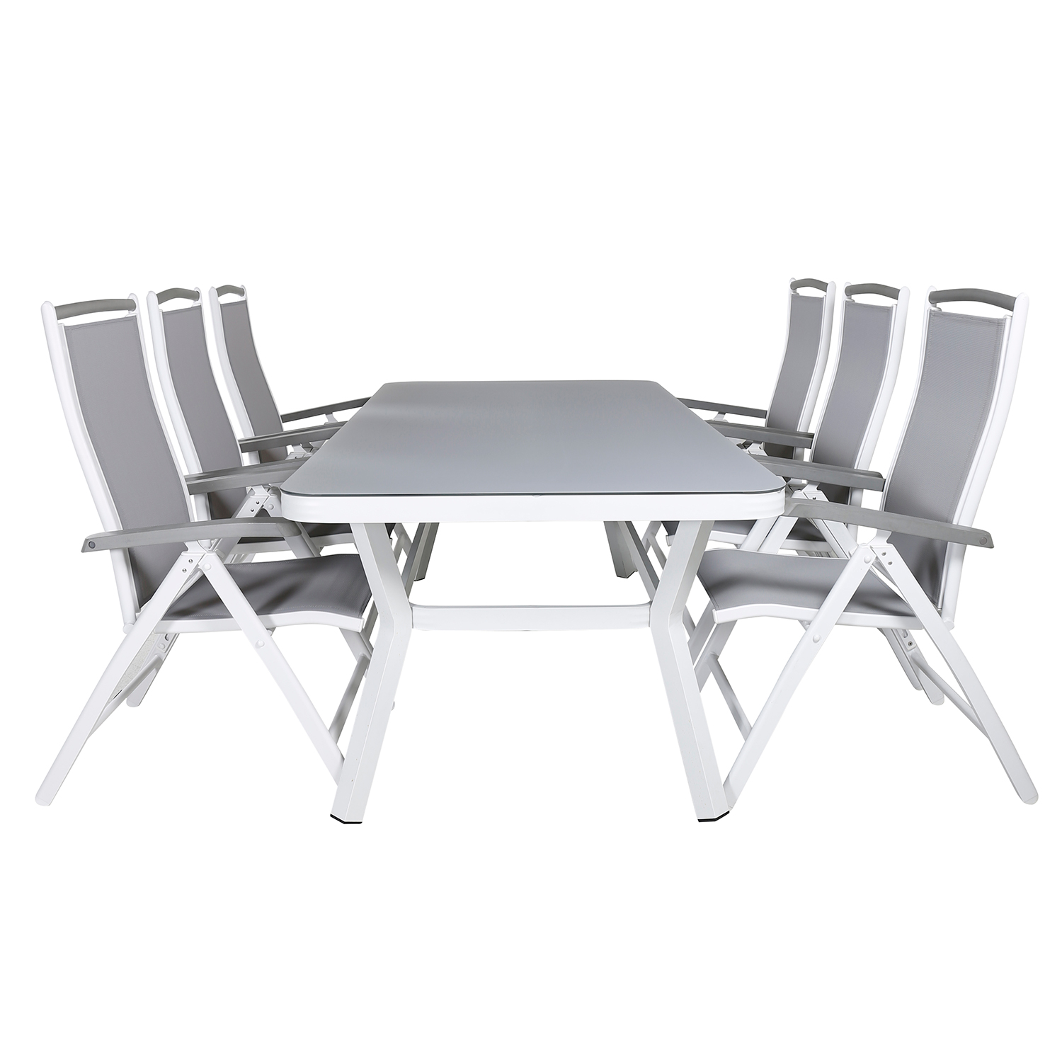 Matgrupp Venture Home Virya 160x90 cm med 6 Albany Matstolar