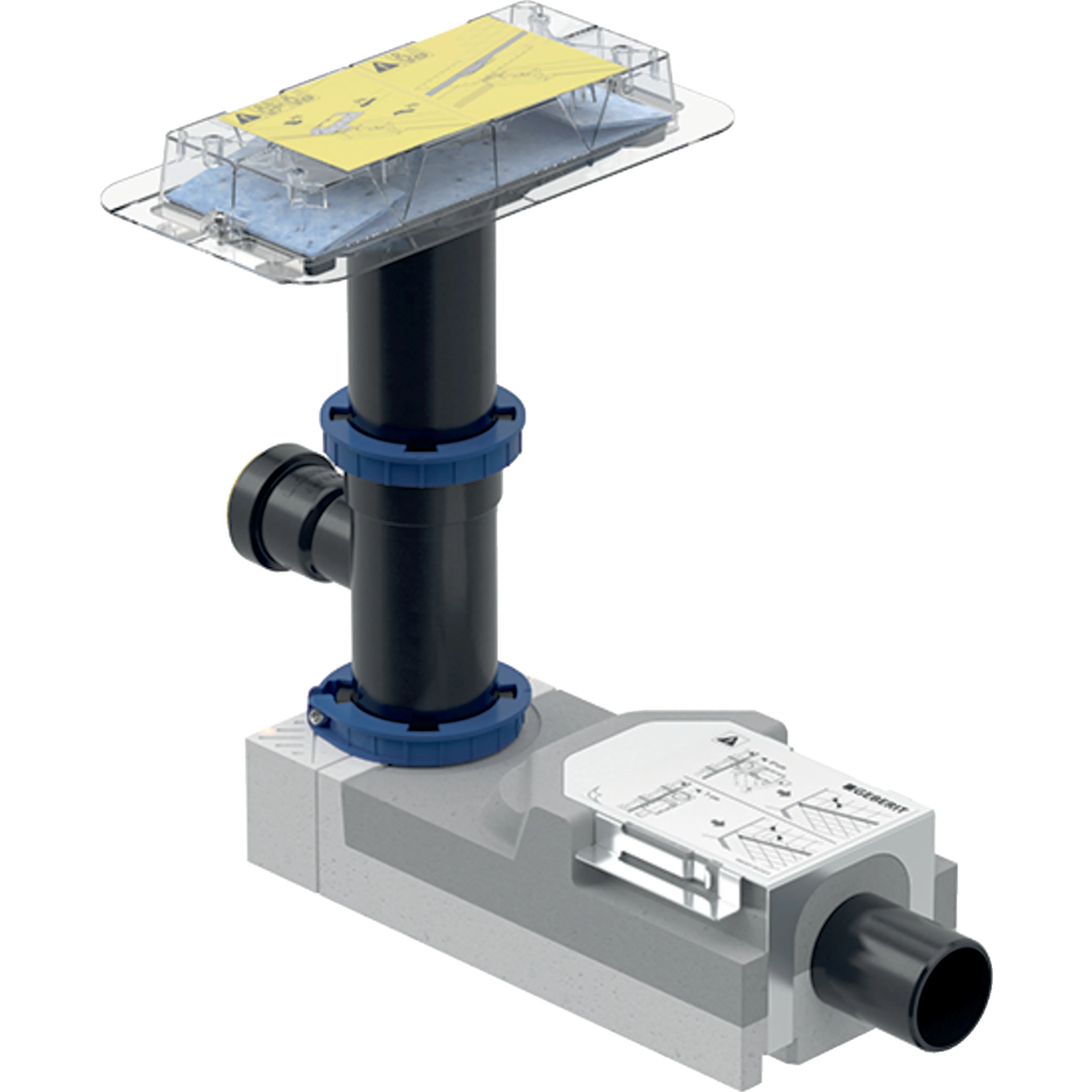 Installationssats Geberit CleanLine Golvrännor med Extra Inlopp