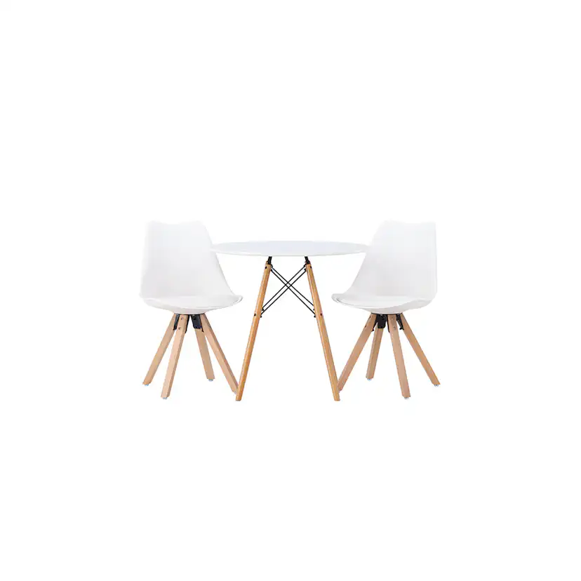 Matgrupp Venture Home Danburi Ø60 cm med 2 st Zeno stolar