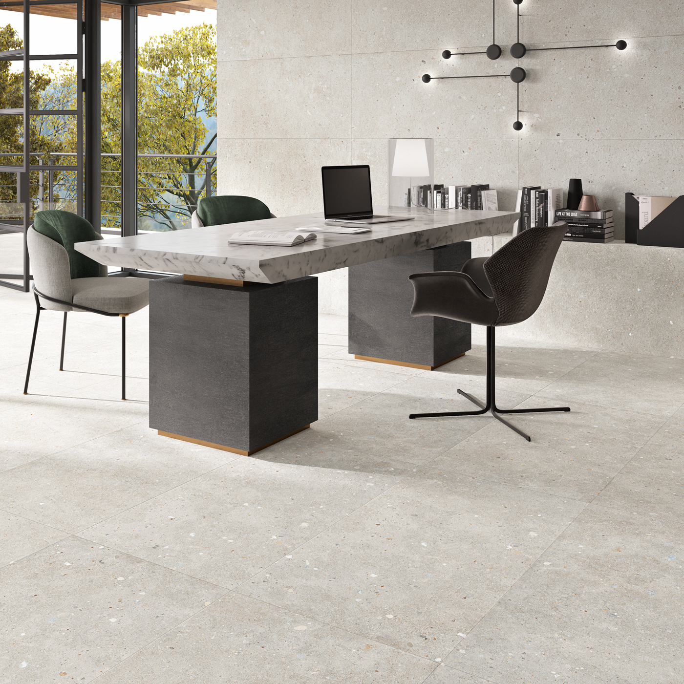 Klinker Tenfors Glamstone White Matt 75x75 cm
