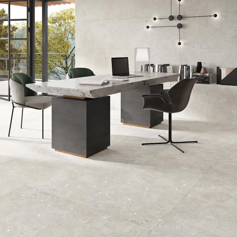 Klinker Tenfors Glamstone White Matt 75x75 cm