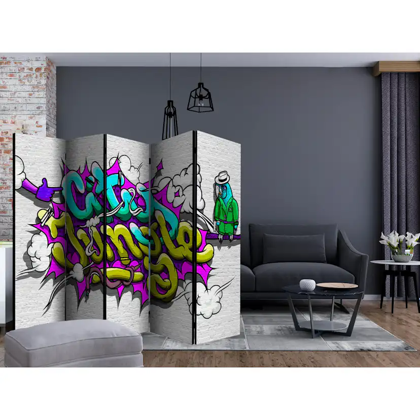 Rumsavdelare Arkiio City Jungle Graffiti II 225x172 cm