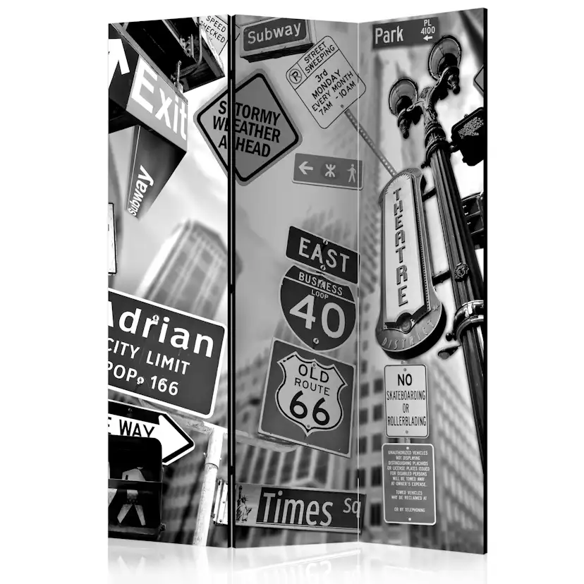 Rumsavdelare Arkiio Roads To Manhattan 135x172 cm