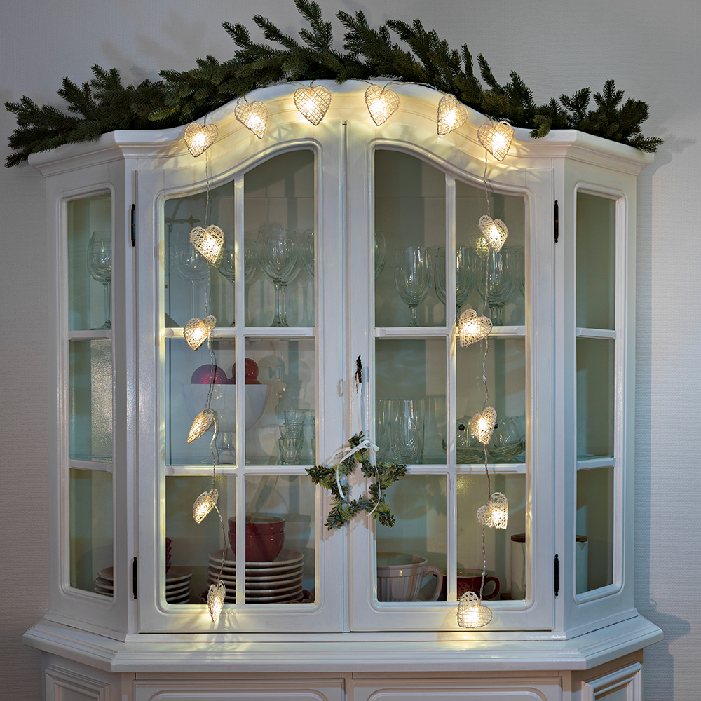 Ljusslinga Gnosjö Konstsmide Hjärtan 16