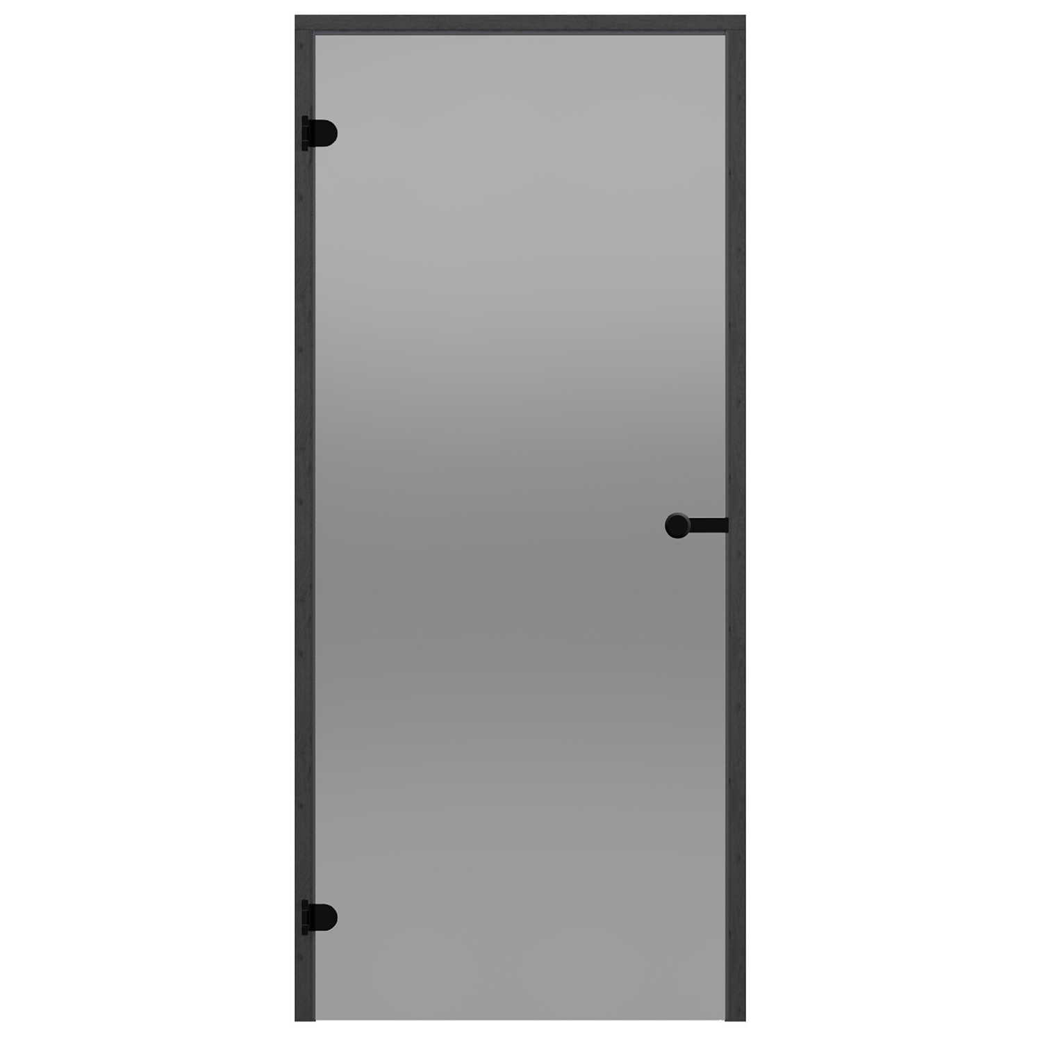 Glasdörr Harvia Black Line Grå 7x19