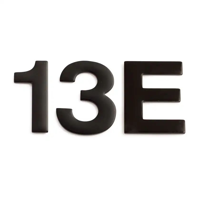 Brevlådenummer Habo Självhäftande Svart