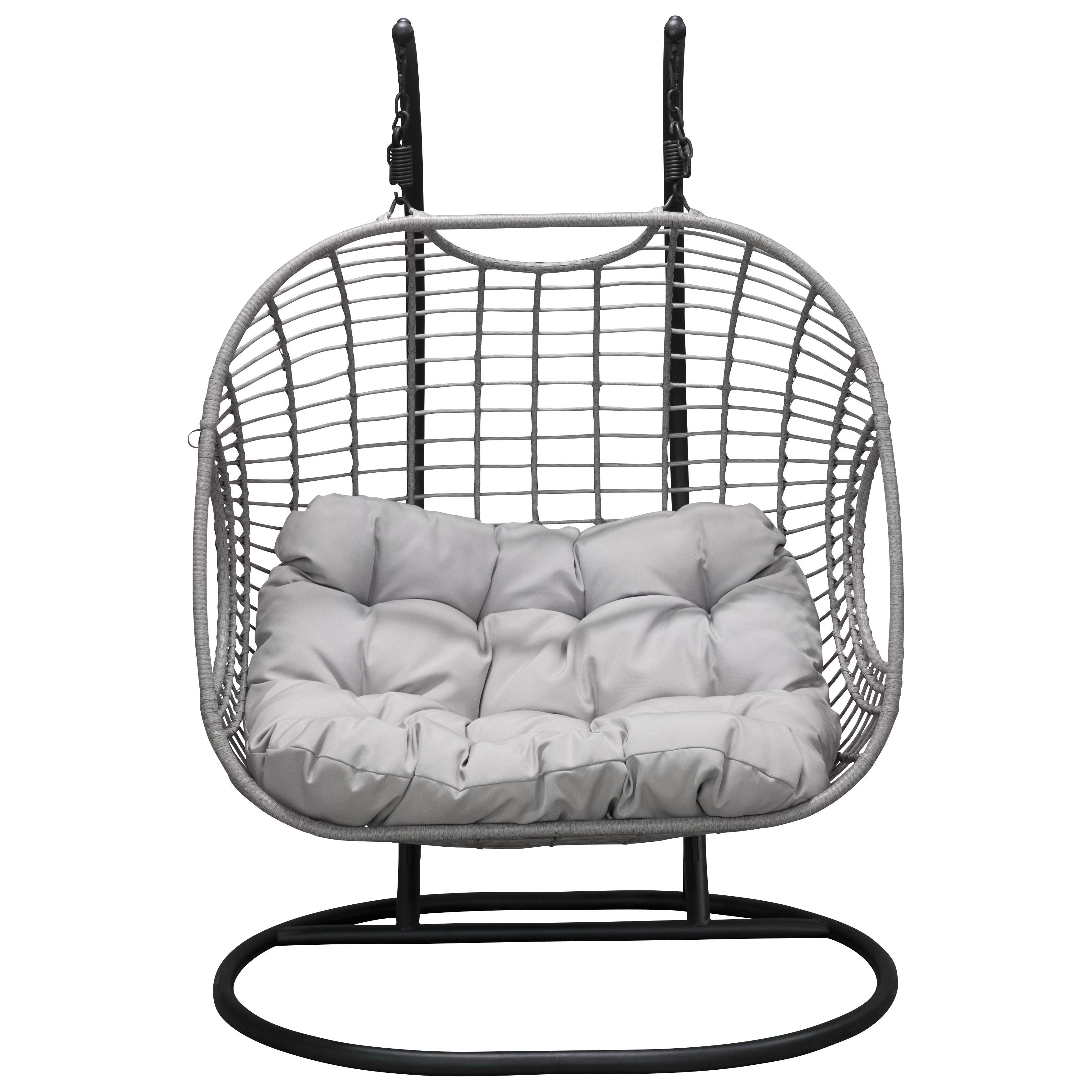 Hängstol Venture Home Viga Dubbel med 2 Sittplatser & Svart Stativ för Trädgård