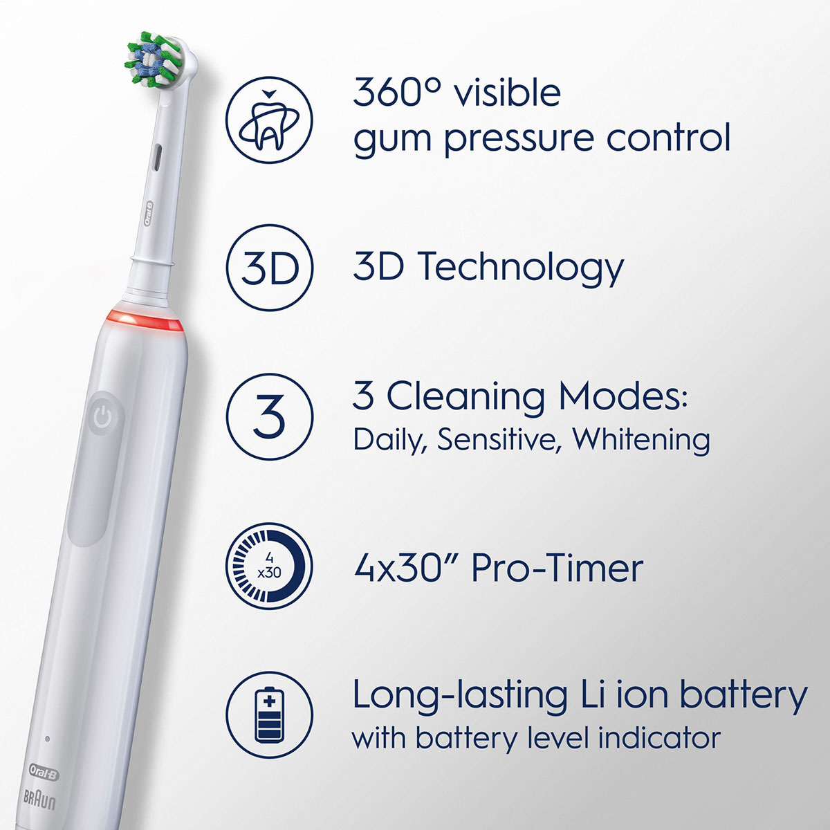 Eltandborste Oral-B Pro3 + Extra Refill