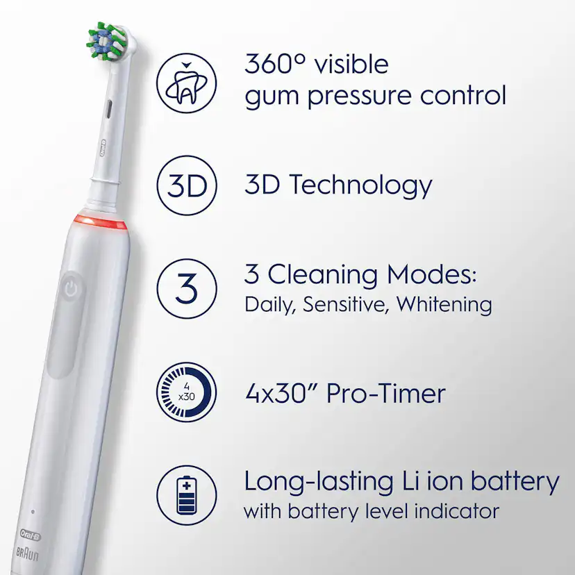 Eltandborste Oral-B Pro3 + Extra Refill
