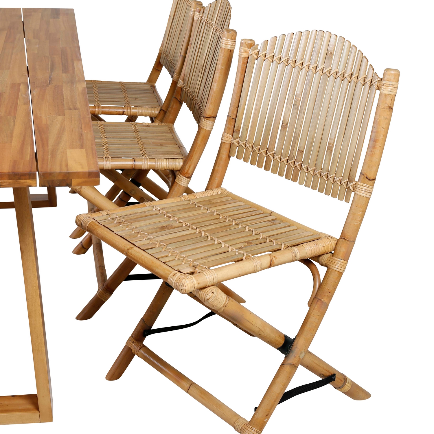 Matgrupp Venture Home Plarra med 6 Cave Matstolar