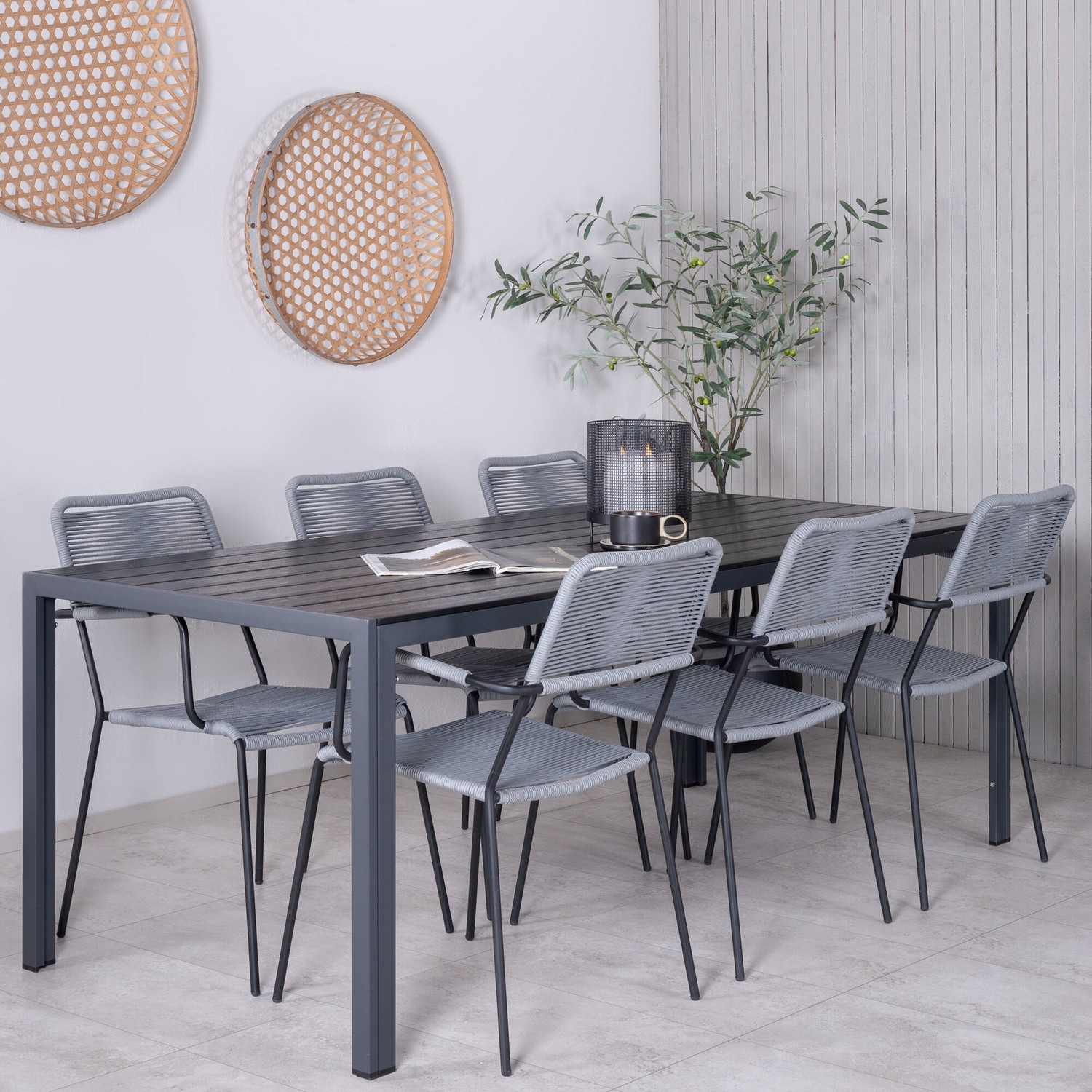 Matgrupp Venture Home Bront med 6 Leon Matstolar