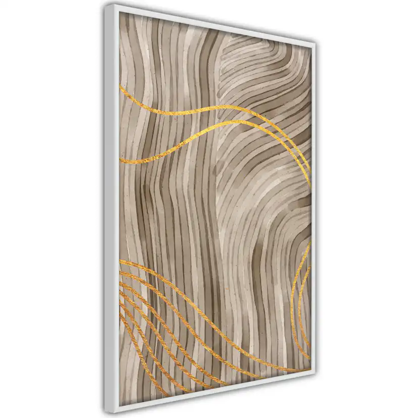 Poster Artgeist Affisch Golden Waves