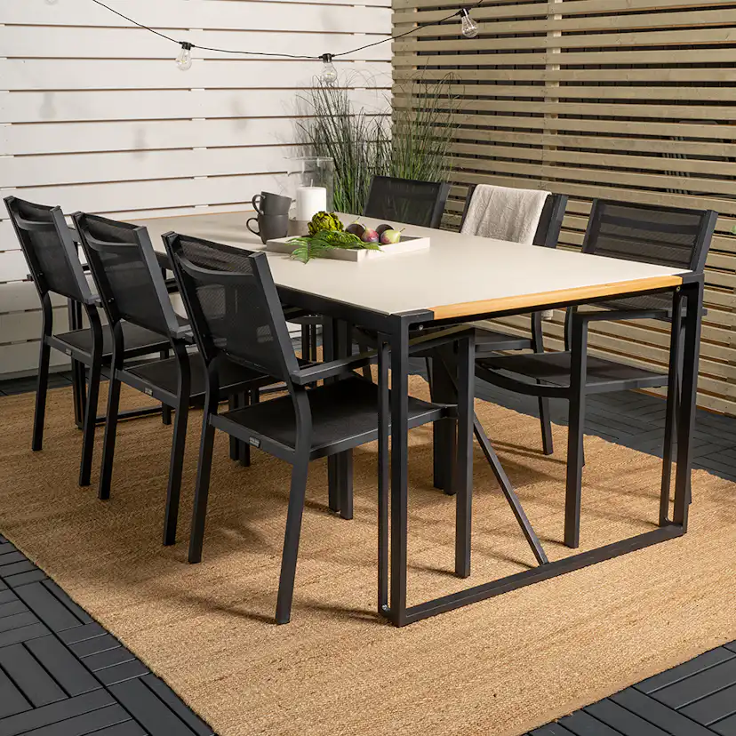 Matgrupp Venture Home Tilly 200 med 6 Copacabana Matstolar