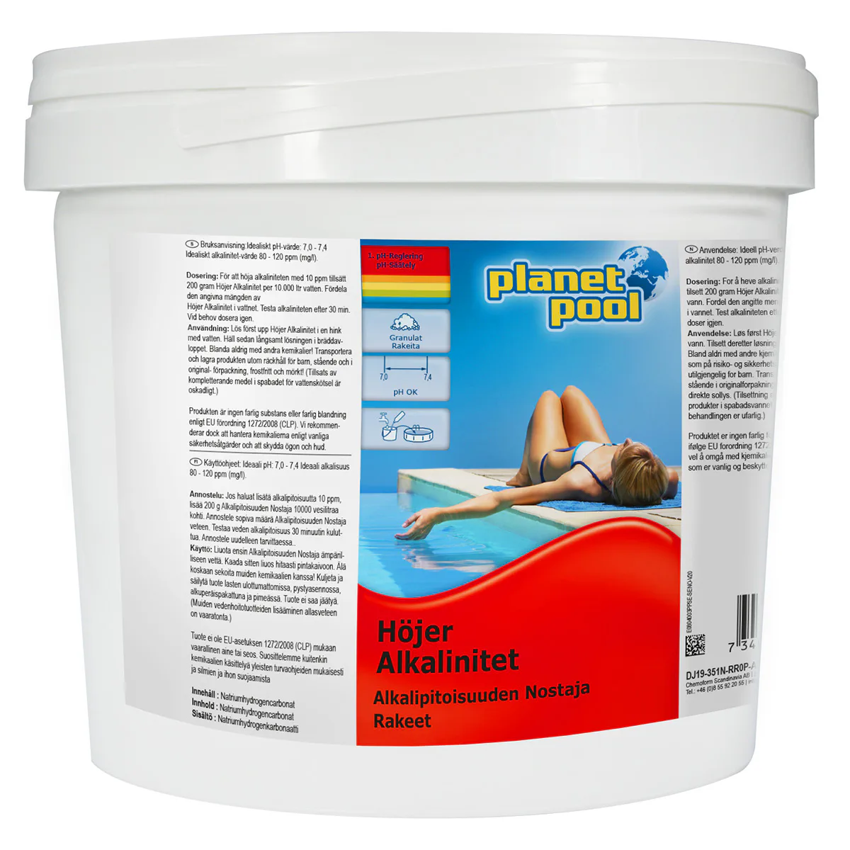 Alkanitetsmedel Planet Pool Höjer Alkalinitet 3 kg